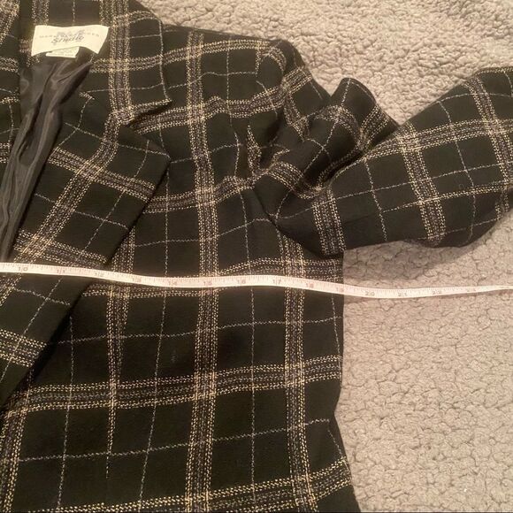 Mark Alexander 100% Wool Plaid Blazer Size 8 Woolmark - Picture 5 of 11